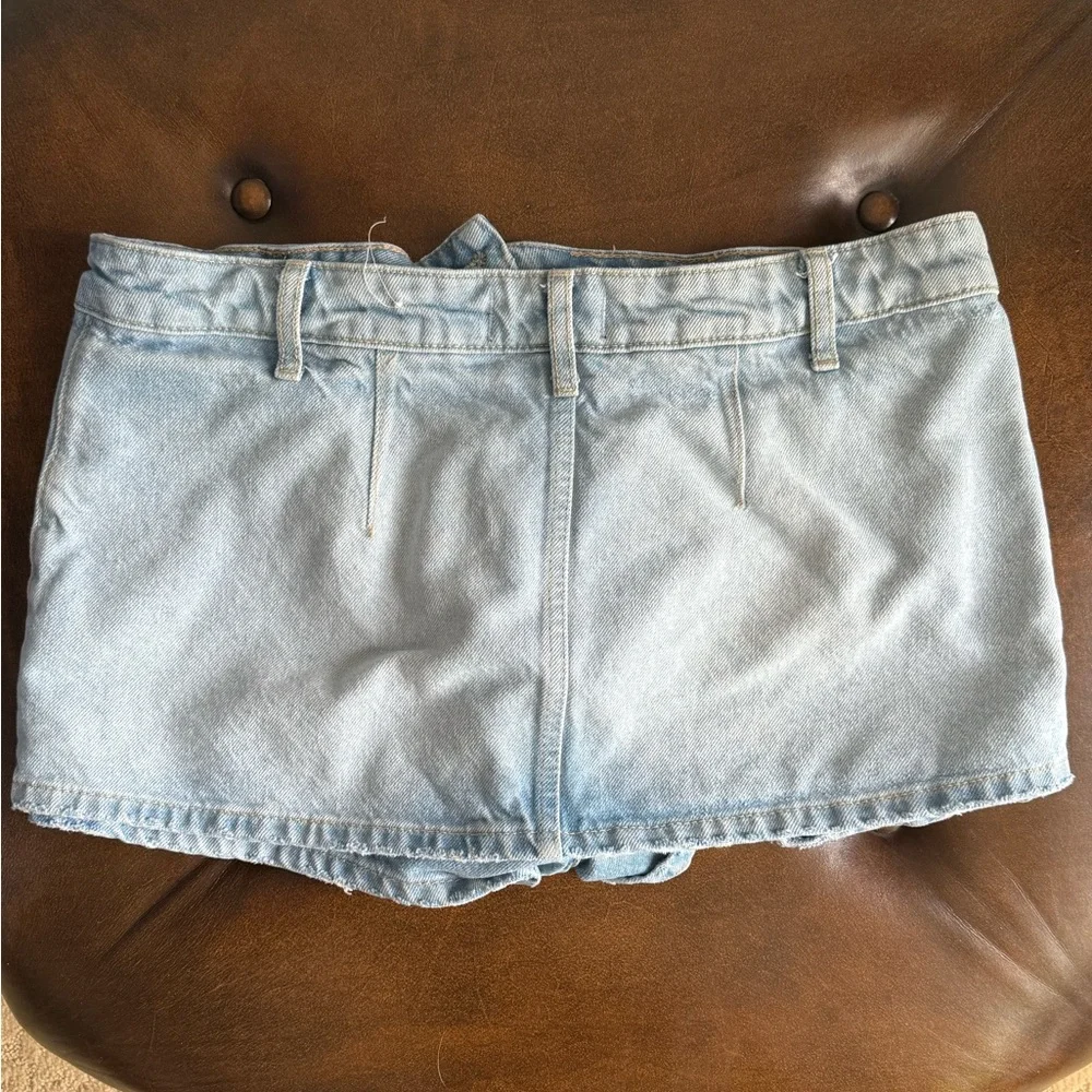 We The Free Light Blue Denim Skirt - Picture 4 of 5